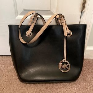 Black leather Michael Kors bag